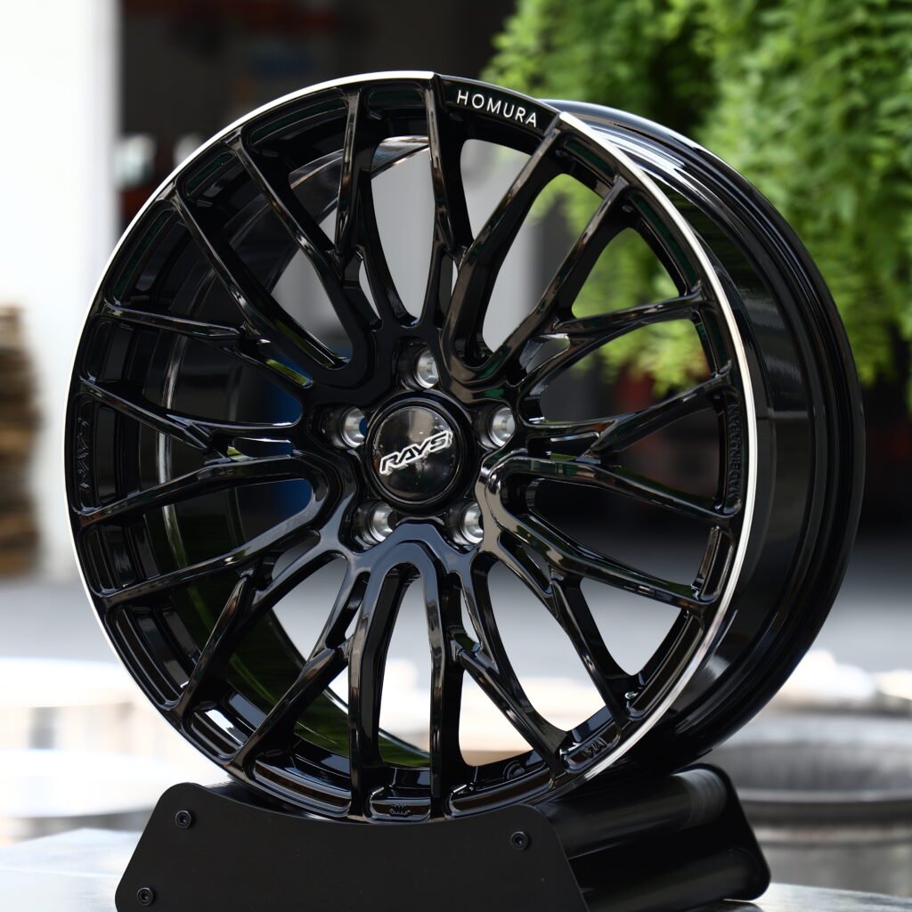 RAYS HOMURA Gloss Black Multi-Spoke Forged Wheels – Toyota GR Supra MkV Final Edition Fitment (18-20in, 5x112) view 2