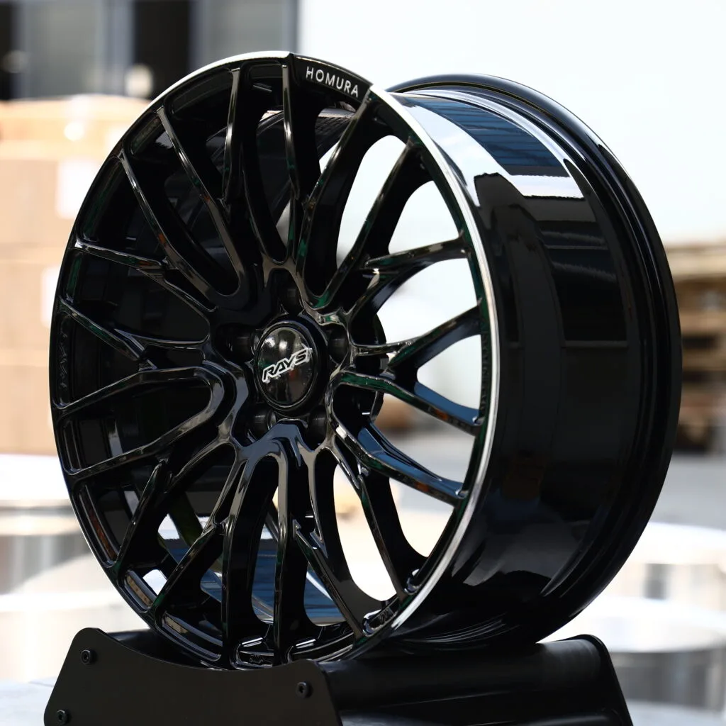 RAYS HOMURA Gloss Black Multi-Spoke Forged Wheels – Toyota GR Supra MkV Final Edition Fitment (18-20in, 5x112) view 3