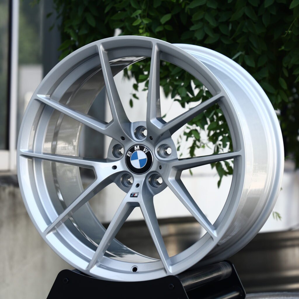 BMW Style 763M Brushed Silver 5-Spoke Y-Design Forged Wheels – BMW M340i xDrive Sedan Fitment (19-20in, 5x112) view 2
