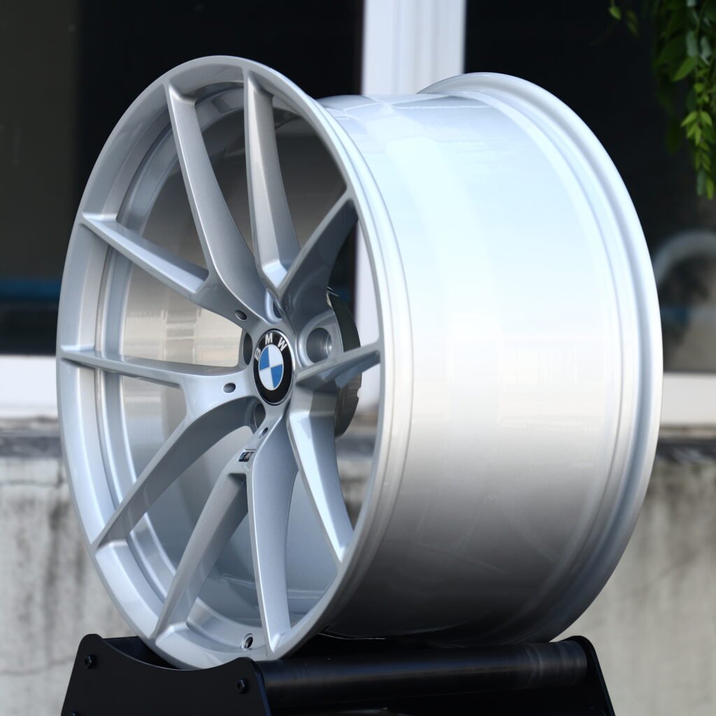 BMW Style 763M Brushed Silver 5-Spoke Y-Design Forged Wheels – BMW M340i xDrive Sedan Fitment (19-20in, 5x112) view 3