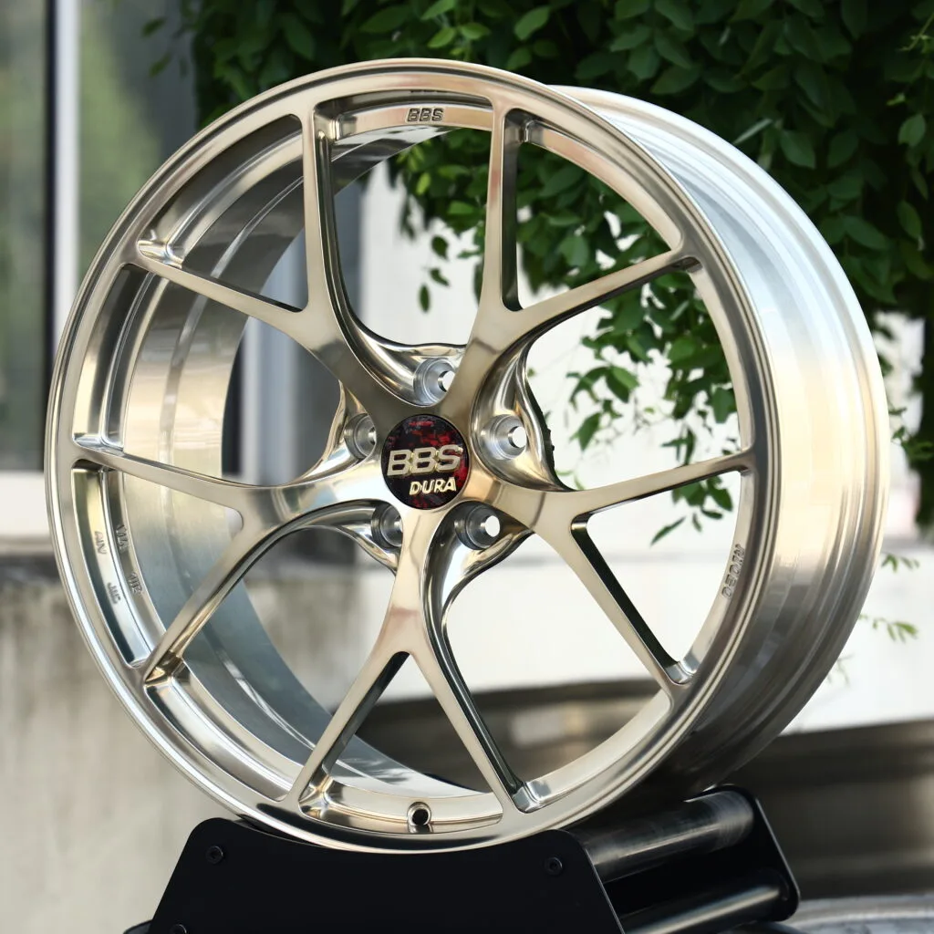 BBS RI D Full Polished Silver 5-Spoke Y-Design Forged Wheels – BMW M3 CS Handschalter Fitment (19-21in, 5x112) view 2