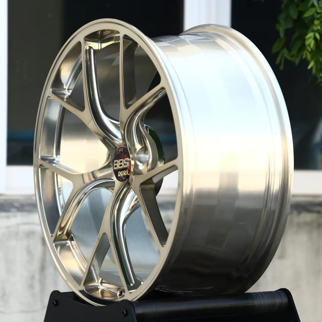 BBS RI D Full Polished Silver 5-Spoke Y-Design Forged Wheels – BMW M3 CS Handschalter Fitment (19-21in, 5x112) view 3