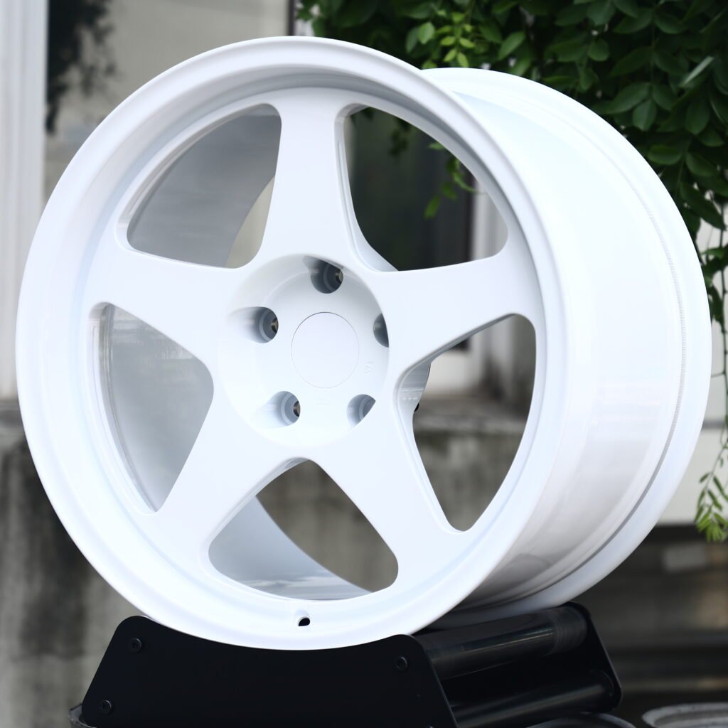 Gloss White 5-Spoke Forged Wheels – Honda Civic Type R Fitment (18-20in, 5x120) view 2