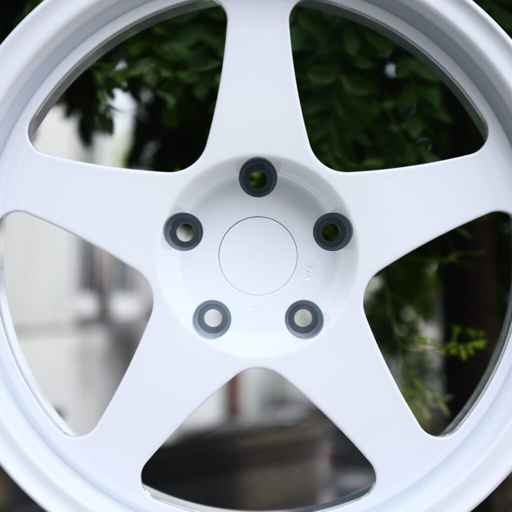 Gloss White 5-Spoke Forged Wheels – Honda Civic Type R Fitment (18-20in, 5x120) view 4