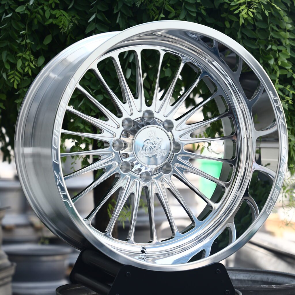 JTX Forged Doughboy Polished Forged Wheels – Chevrolet Silverado 2500HD Fitment (20-22in, 8×165.1) H-Type кованые диски