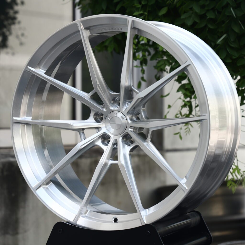 BMW Style 437M Brushed Silver 5-Spoke Y-Design Forged Wheels – BMW M340i xDrive Sedan Fitment (19-20in, 5x112) view 2