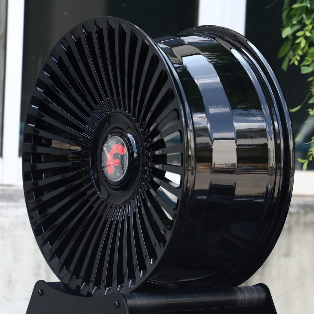FIORANO Gloss Black Fine Multi-Spoke Forged Wheels – Cadillac Escalade IQL Fitment (19-26in, 6x132) view 3