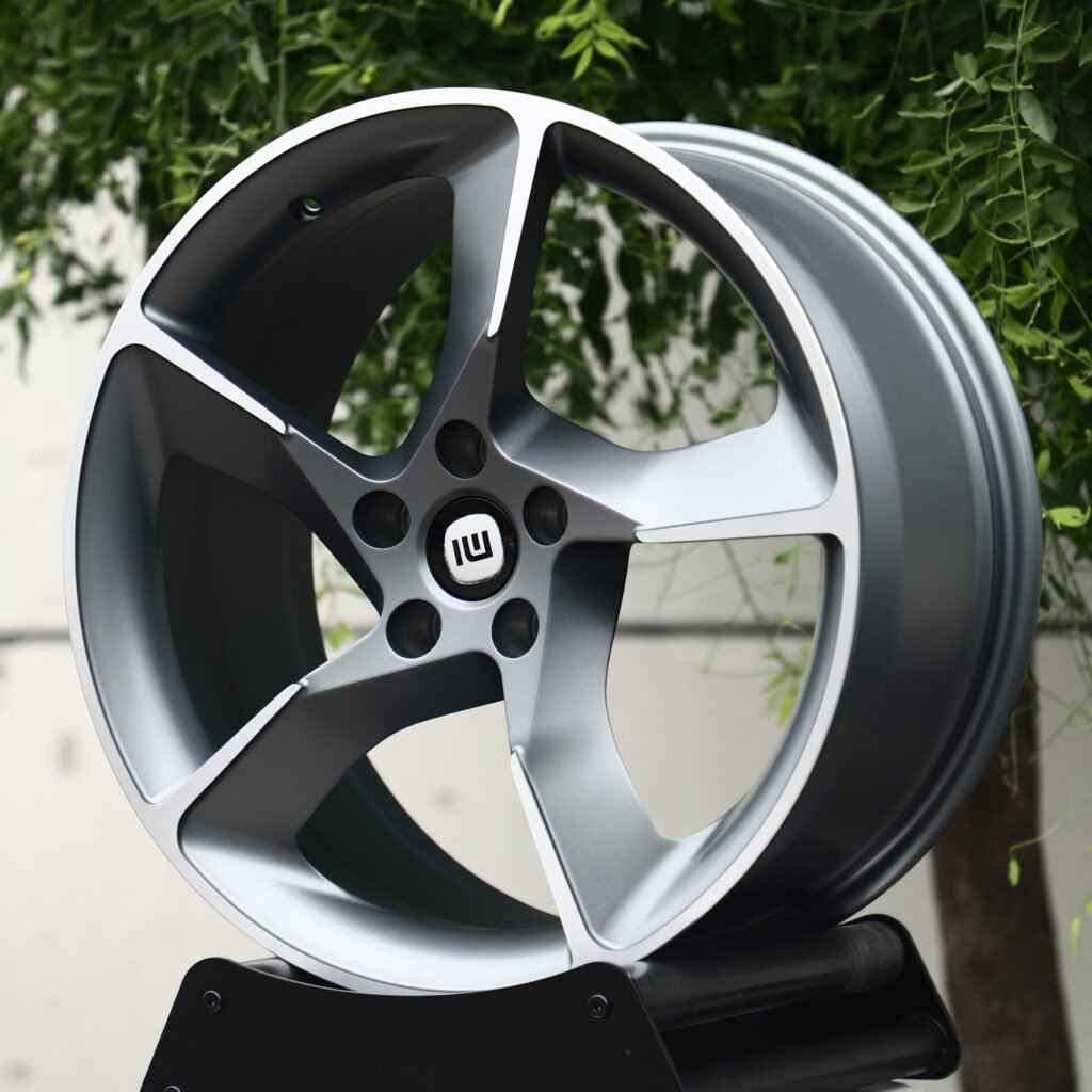 IMOTORS Machined Face 5-Spoke Forged Wheels – Tesla Model Y Performance Fitment (18-21in, 5x114.3) view 2