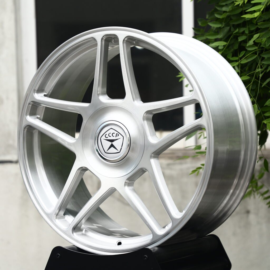 CCCP Brushed Silver 5-Spoke Forged Wheels – Saab 9-5 SportWagon Fitment (19-22in, 5x120) view 2