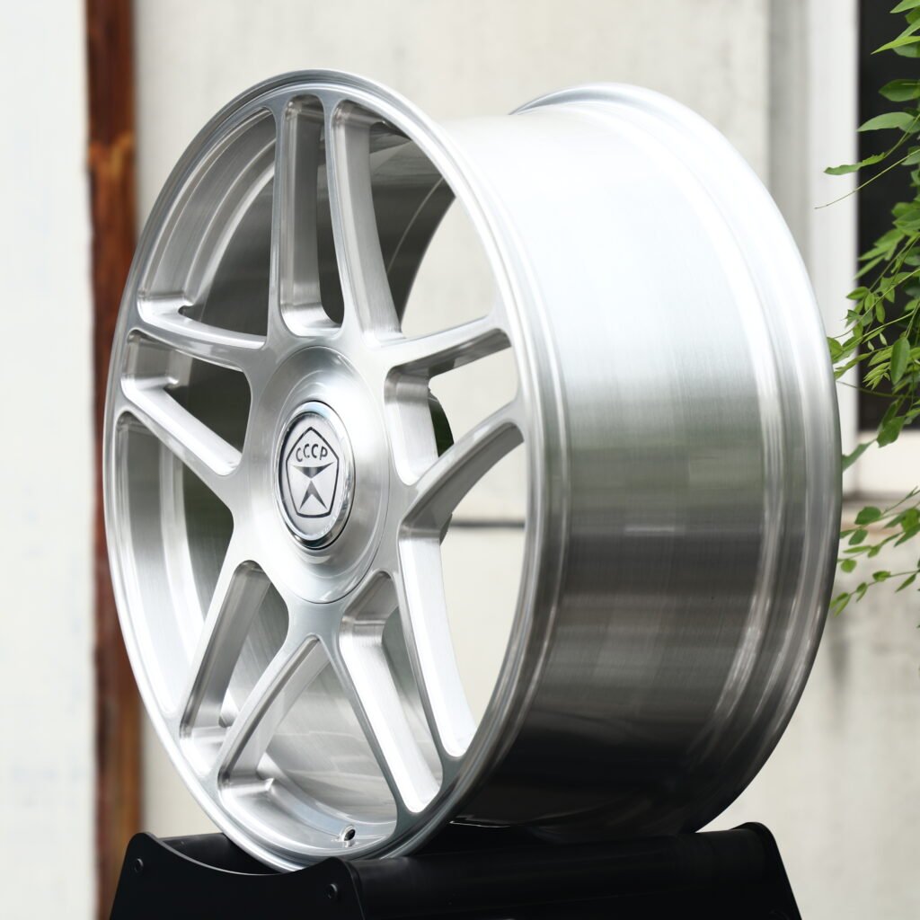 CCCP Brushed Silver 5-Spoke Forged Wheels – Saab 9-5 SportWagon Fitment (19-22in, 5x120) view 3