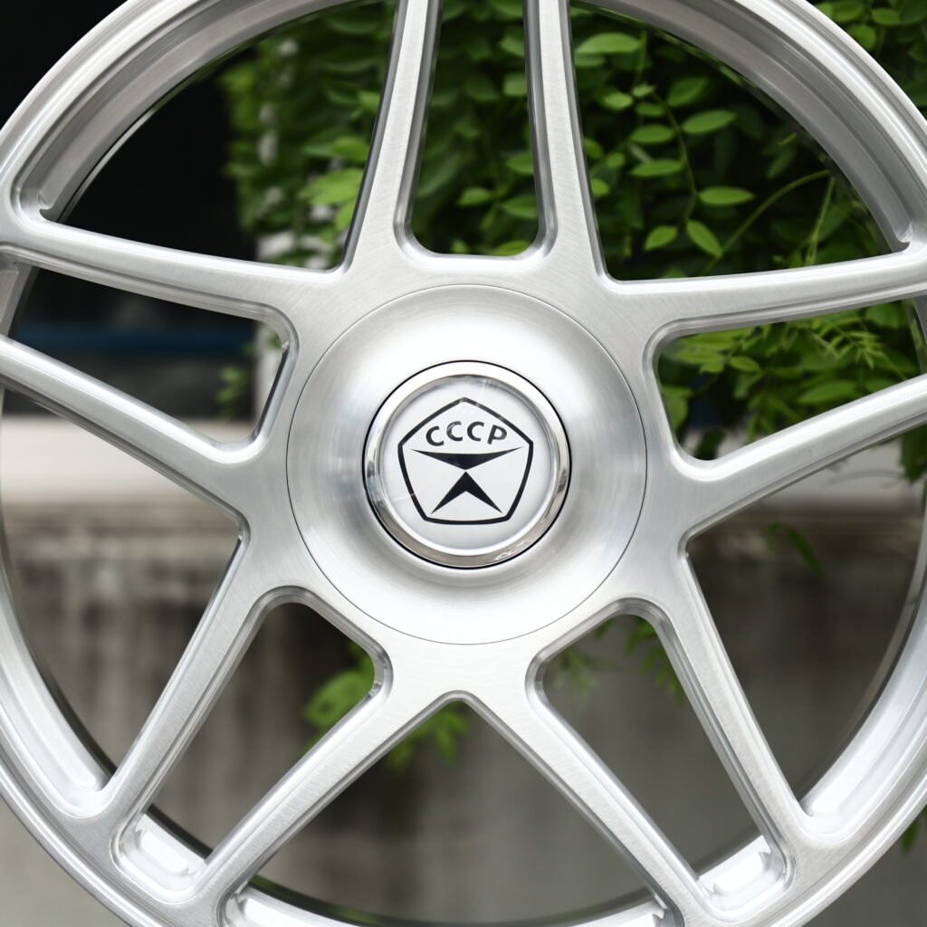 CCCP Brushed Silver 5-Spoke Forged Wheels – Saab 9-5 SportWagon Fitment (19-22in, 5x120) view 4