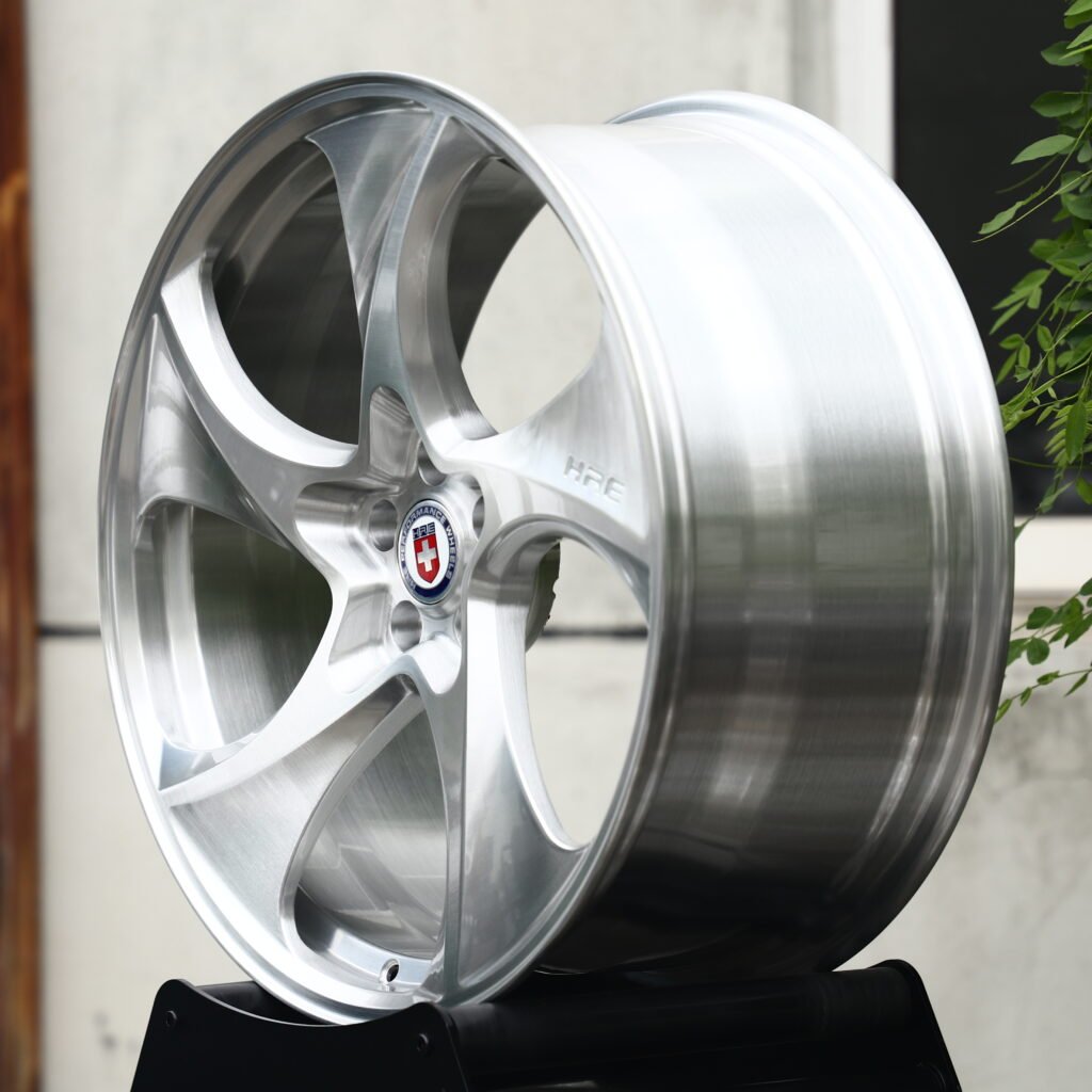 HRE Brushed Silver 5-Spoke Forged Wheels – BMW M3 CS Handschalter Fitment (19-21in, 5x112) view 3