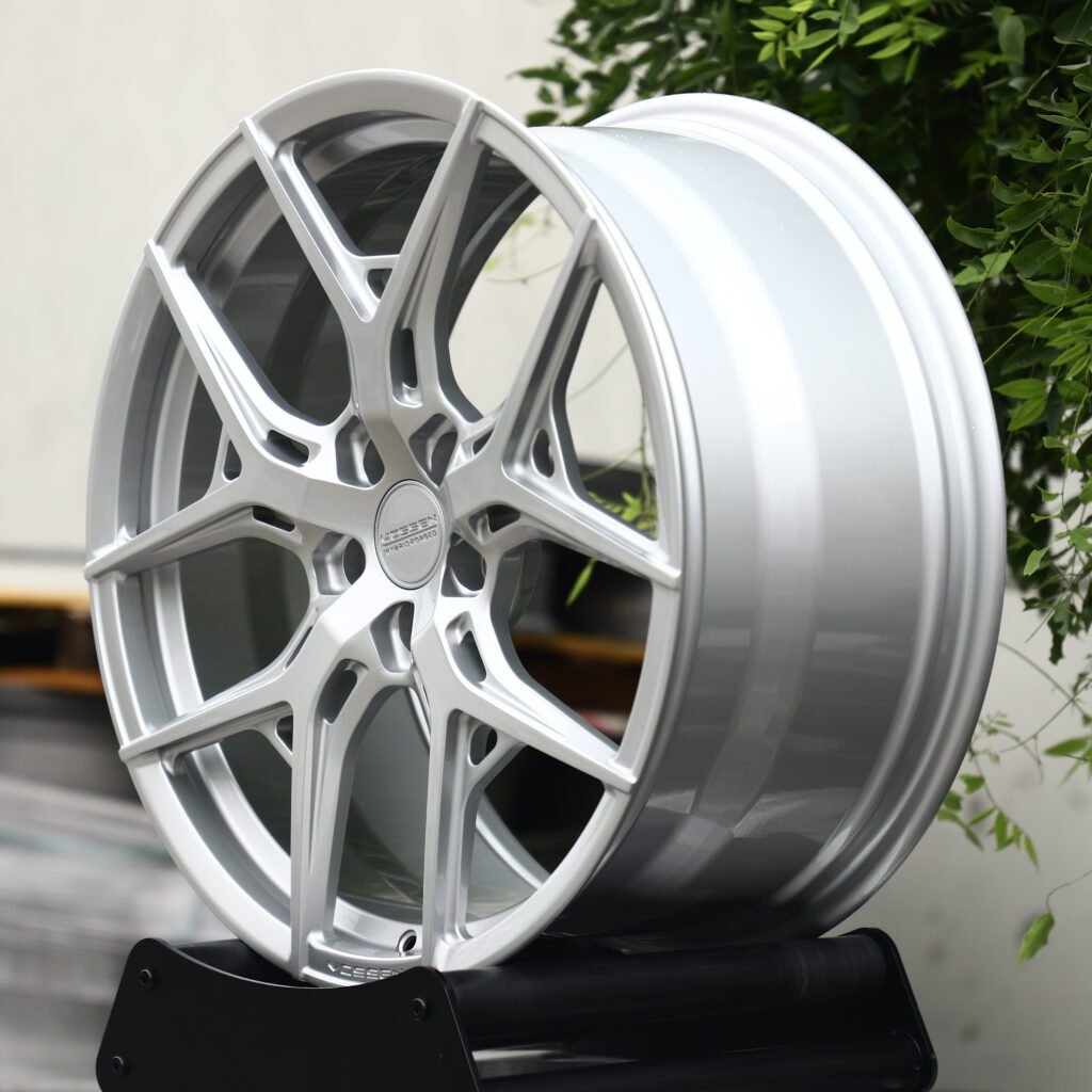 VOSSEN HF 5 Brushed Silver 10-Spoke Y-Design Forged Wheels – Mercedes-Benz S-Class Maybach Fitment (19-22in, 5x112) view 3