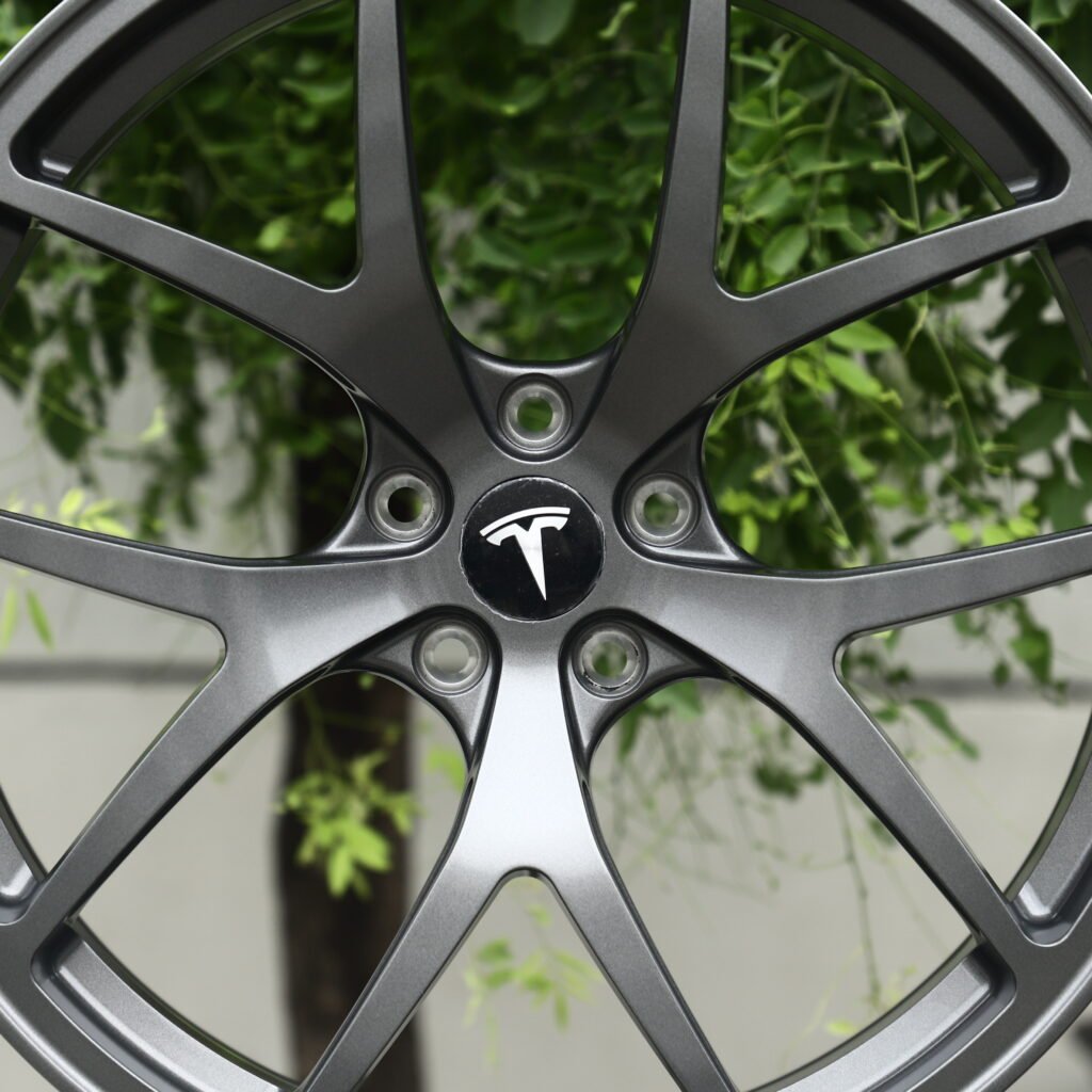 Tesla Matte Gunmetal 10-Spoke Y-Design Forged Wheels – Tesla Model Y Performance Fitment (19-21in, 5x114.3) view 4