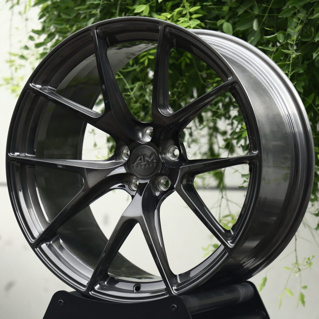 AM FORGED Brushed Transparent Gray 10-Spoke Y-Design Forged Wheels – BMW M3 CS Handschalter Fitment (19-21in, 5x112) view 2