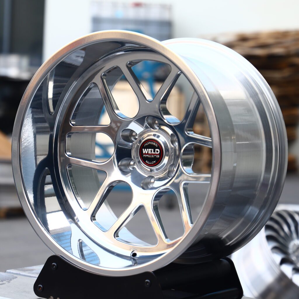 Weld Racing Polished Y-Spoke Forged Wheels – GMC Sierra Denali 2500HD Fitment (20-22in, 8x180) view 2