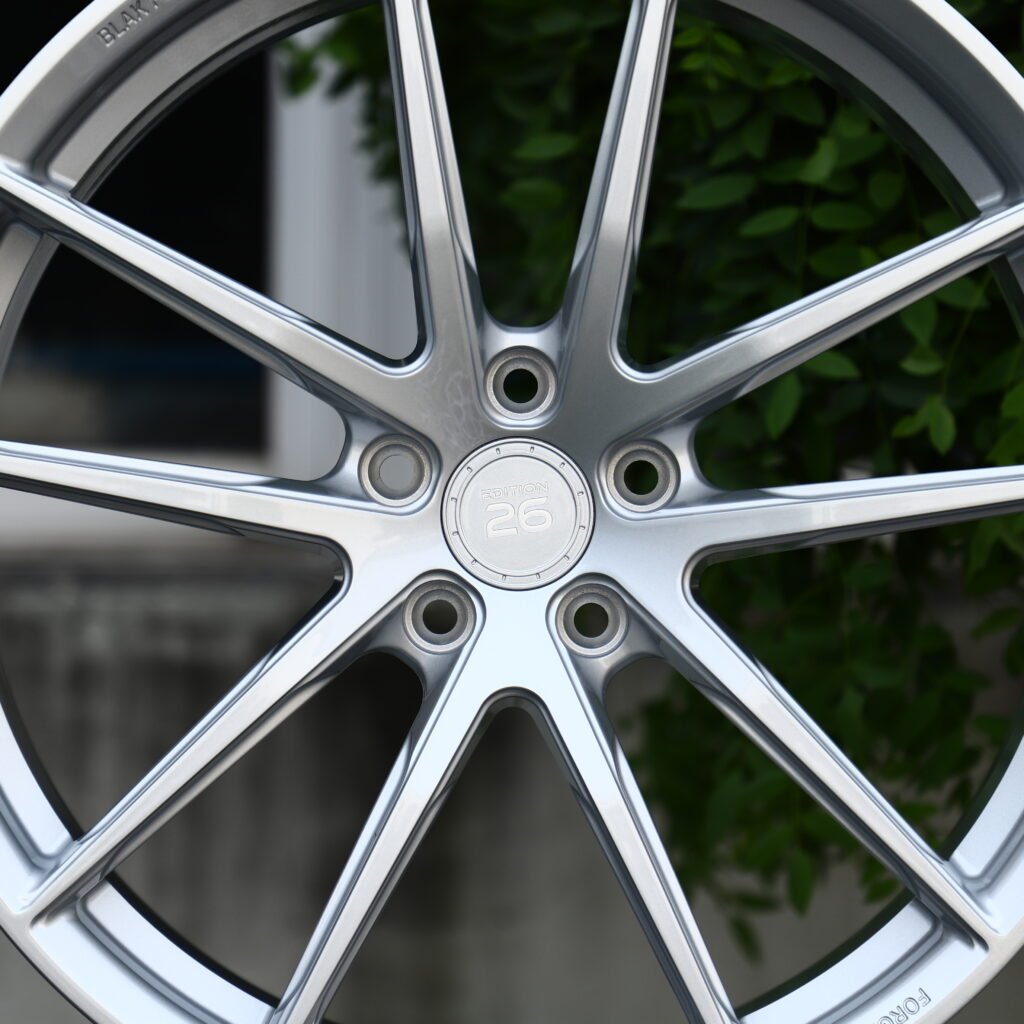 EDITION 26 Brushed Silver 5-Spoke Y-Design Forged Wheels – Mercedes-Benz S-Class Maybach Fitment (19-22in, 5x112) view 4