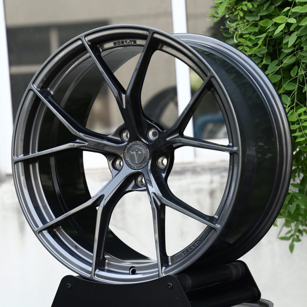 Tesla Matte Black 10-Spoke Y-Design Forged Wheels – Tesla Model Y Performance Fitment (19-21in, 5x114.3) view 2