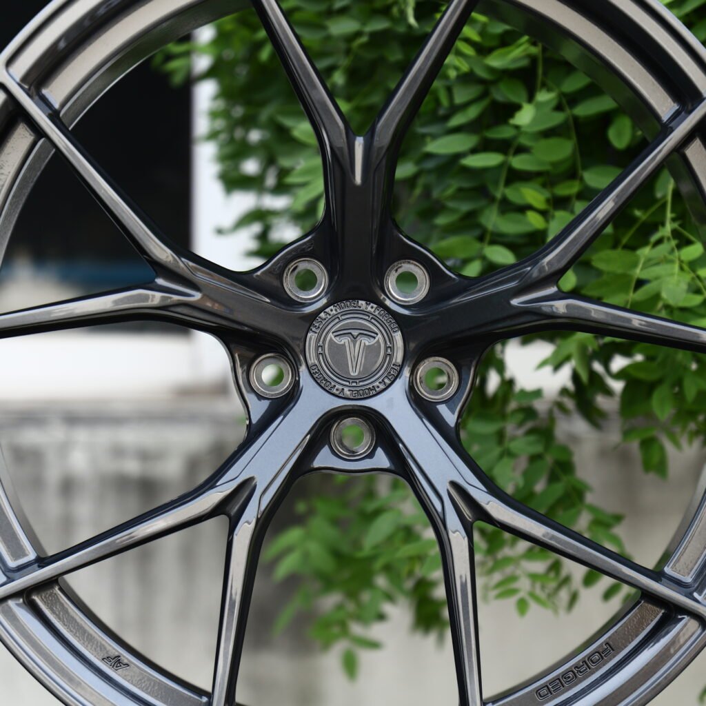 Tesla Matte Black 10-Spoke Y-Design Forged Wheels – Tesla Model Y Performance Fitment (19-21in, 5x114.3) view 4