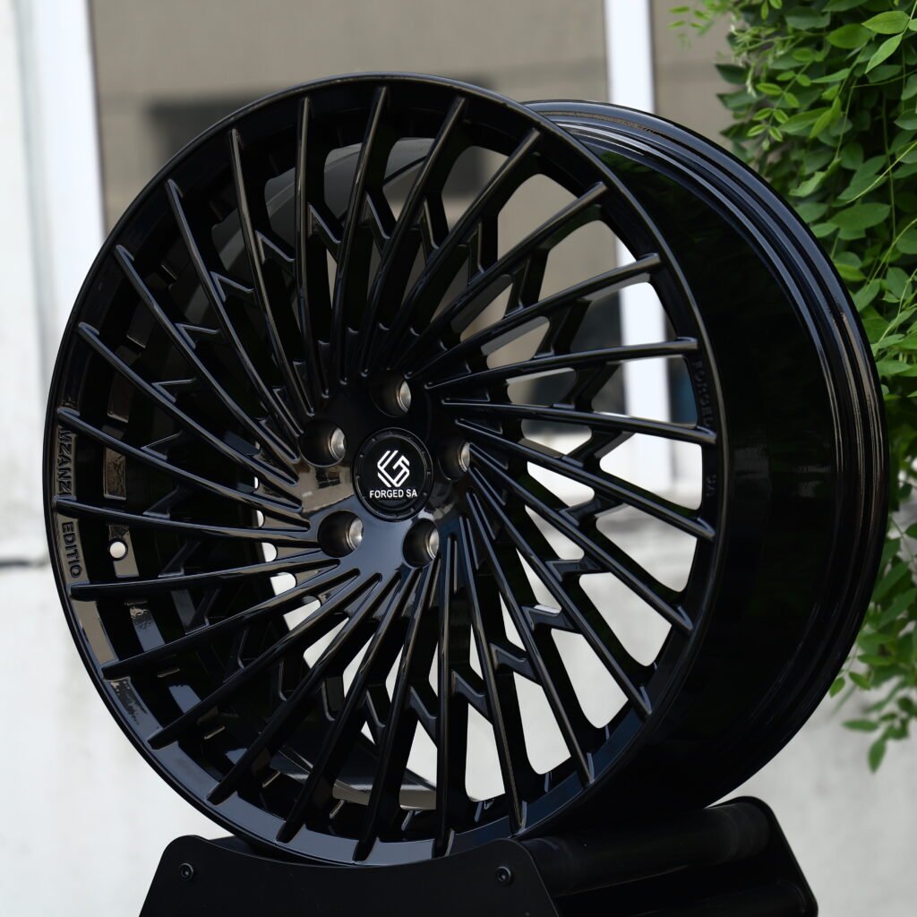 MZANZI EDITION Gloss Black Fine Multi-Spoke Forged Wheels – Mercedes-Benz S-Class Maybach Fitment (19-22in, 5x112) view 2