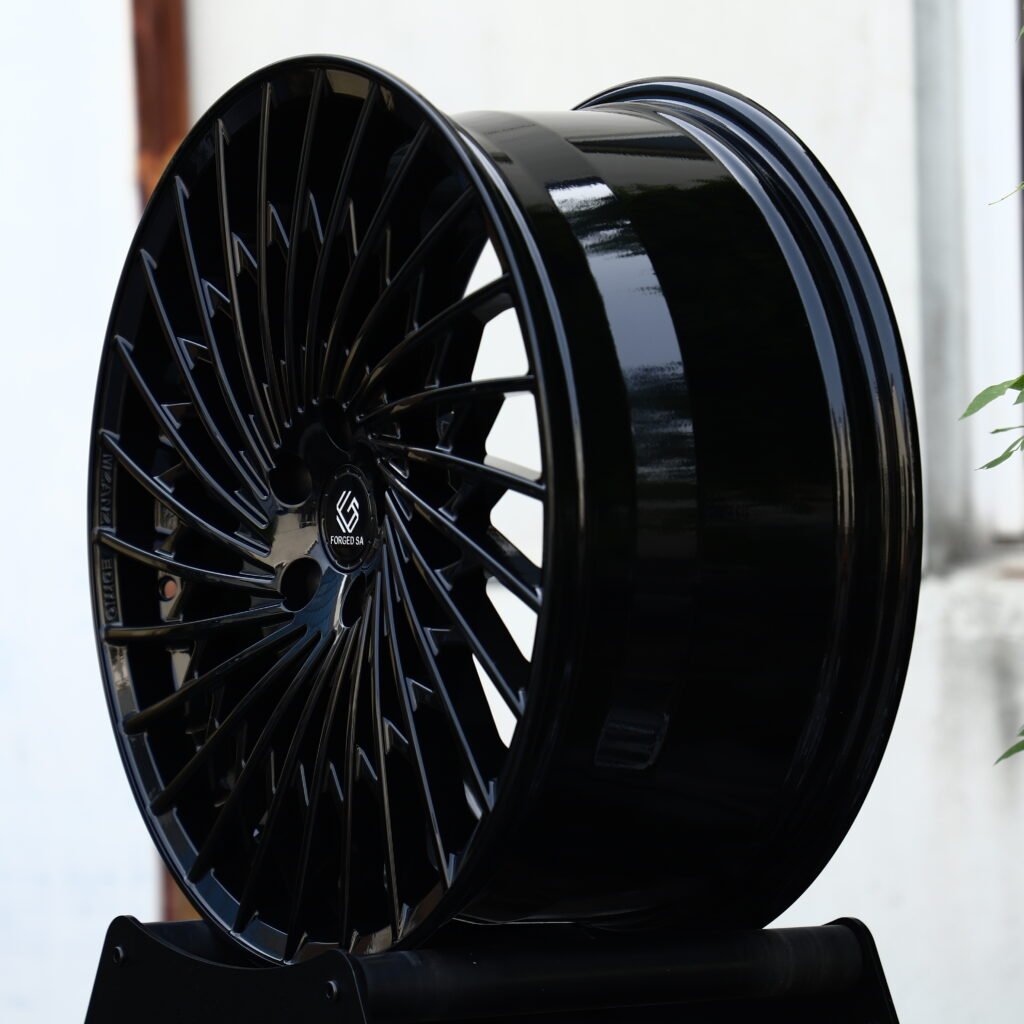 MZANZI EDITION Gloss Black Fine Multi-Spoke Forged Wheels – Mercedes-Benz S-Class Maybach Fitment (19-22in, 5x112) view 3