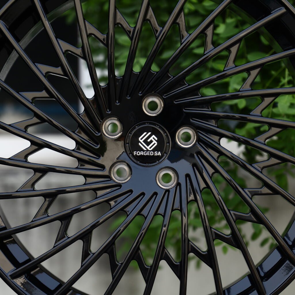 MZANZI EDITION Gloss Black Fine Multi-Spoke Forged Wheels – Mercedes-Benz S-Class Maybach Fitment (19-22in, 5x112) view 4