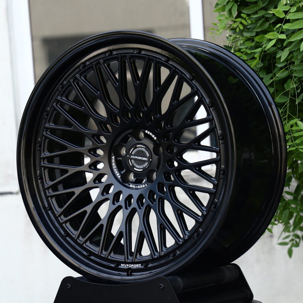 MYFORGED Matte Black Mesh Multi-Spoke Forged Wheels – Hyundai Ioniq 6 N Fitment (19-22in, 5x114.3) view 2
