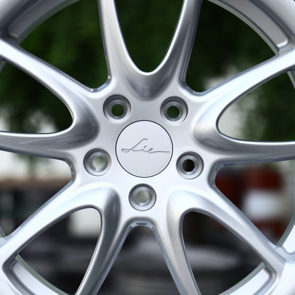 LEE Brushed Silver 5-Spoke Forged Wheels – Porsche 911 Turbo S Fitment (19-21in, 5x112) view 4