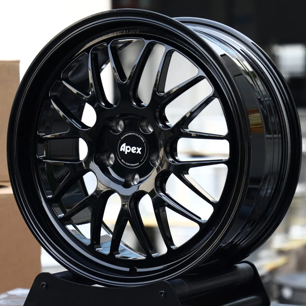 APEX Gloss Black Mesh Multi-Spoke Forged Wheels – BMW M3 CS Handschalter Fitment (19-22in, 5x112) view 2