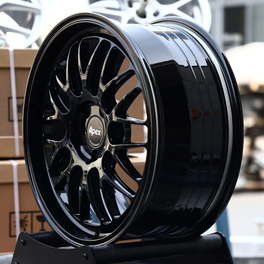 APEX Gloss Black Mesh Multi-Spoke Forged Wheels – BMW M3 CS Handschalter Fitment (19-22in, 5x112) view 3