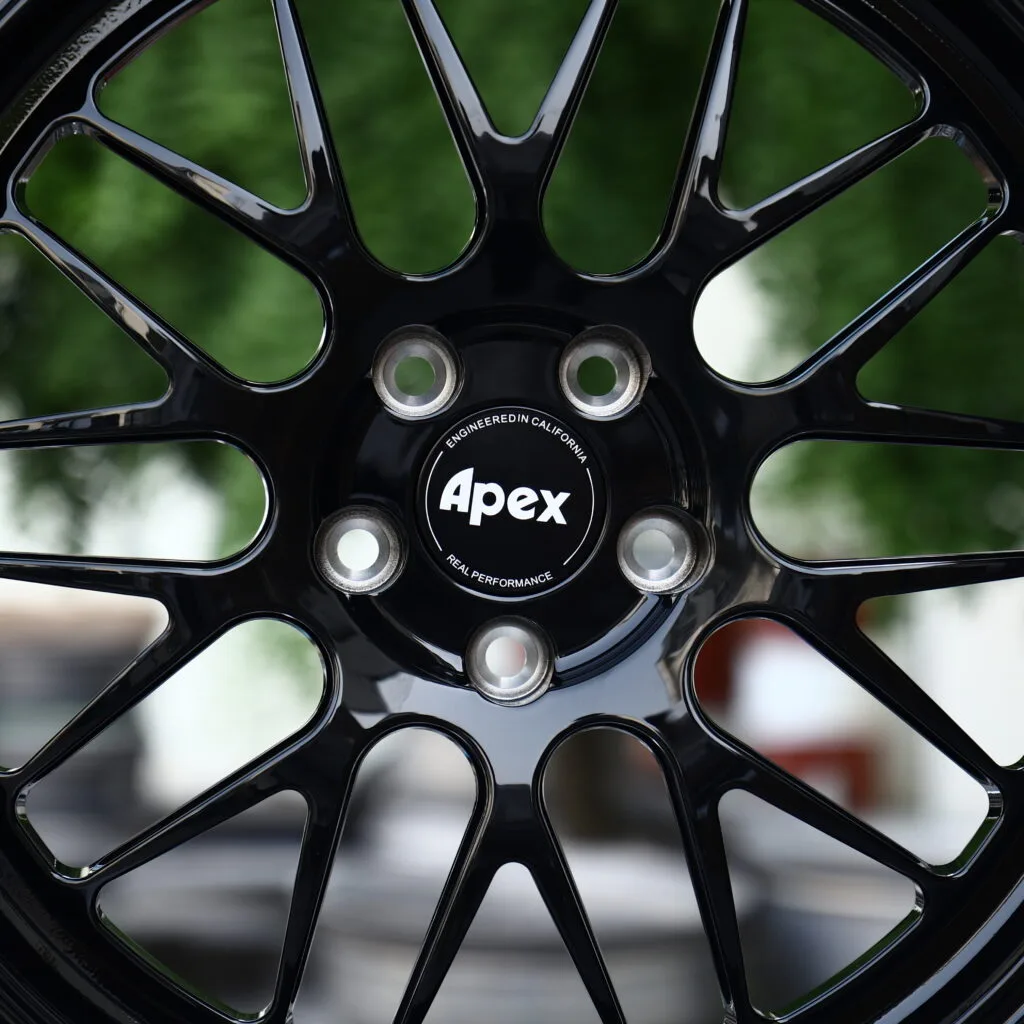 APEX Gloss Black Mesh Multi-Spoke Forged Wheels – BMW M3 CS Handschalter Fitment (19-22in, 5x112) view 4