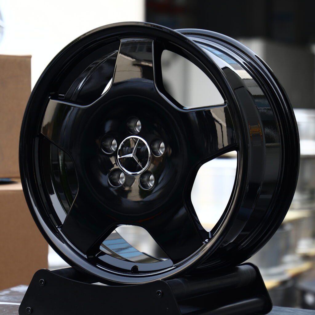 Gloss Black 5-Spoke Forged Wheels – Mercedes-Benz S-Class Maybach Fitment (18-22in, 5x112) view 2