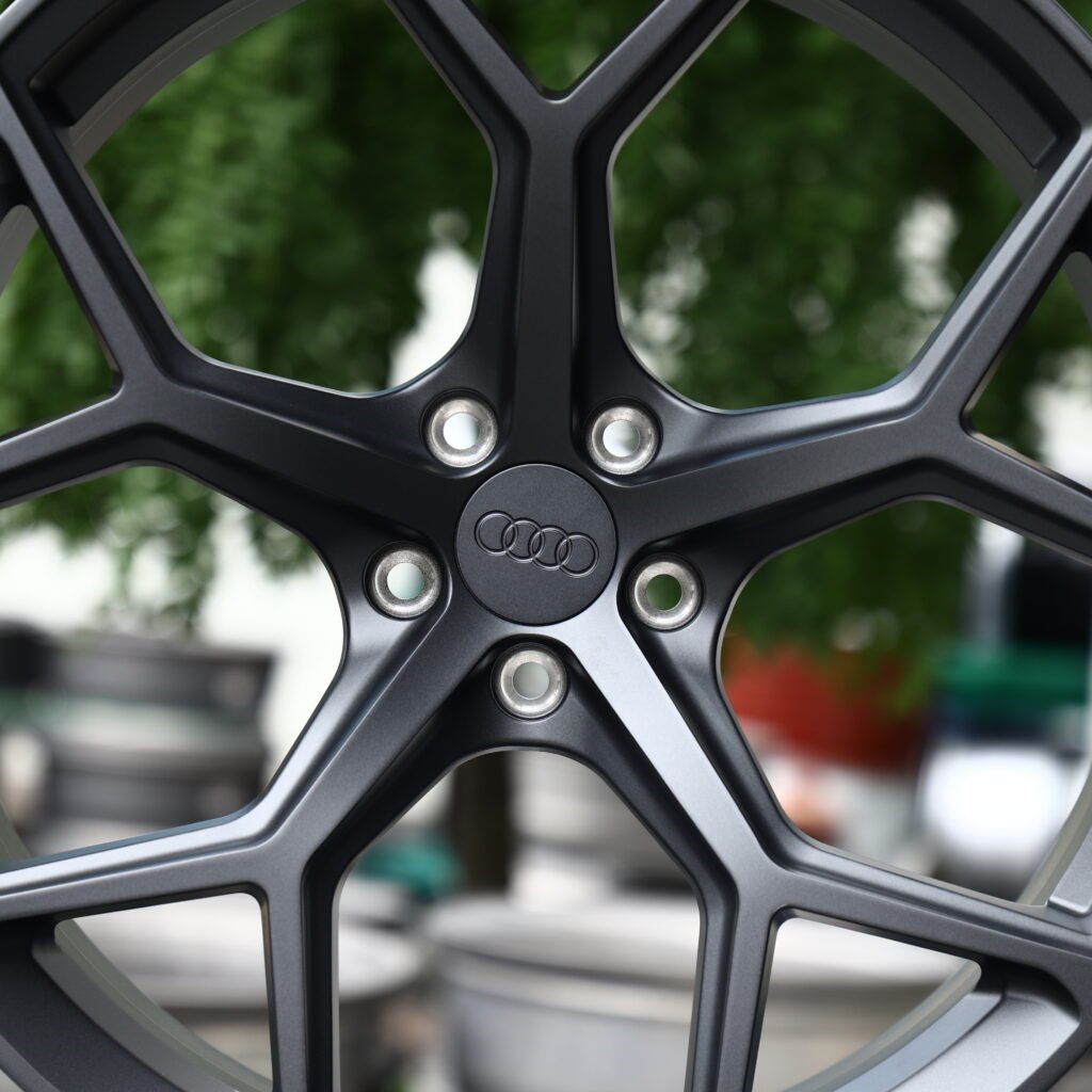 CRG Matte Gunmetal 5-Spoke Y-Design Forged Wheels – Audi RS5 Sedan Fitment (20-21in, 5x112) view 4