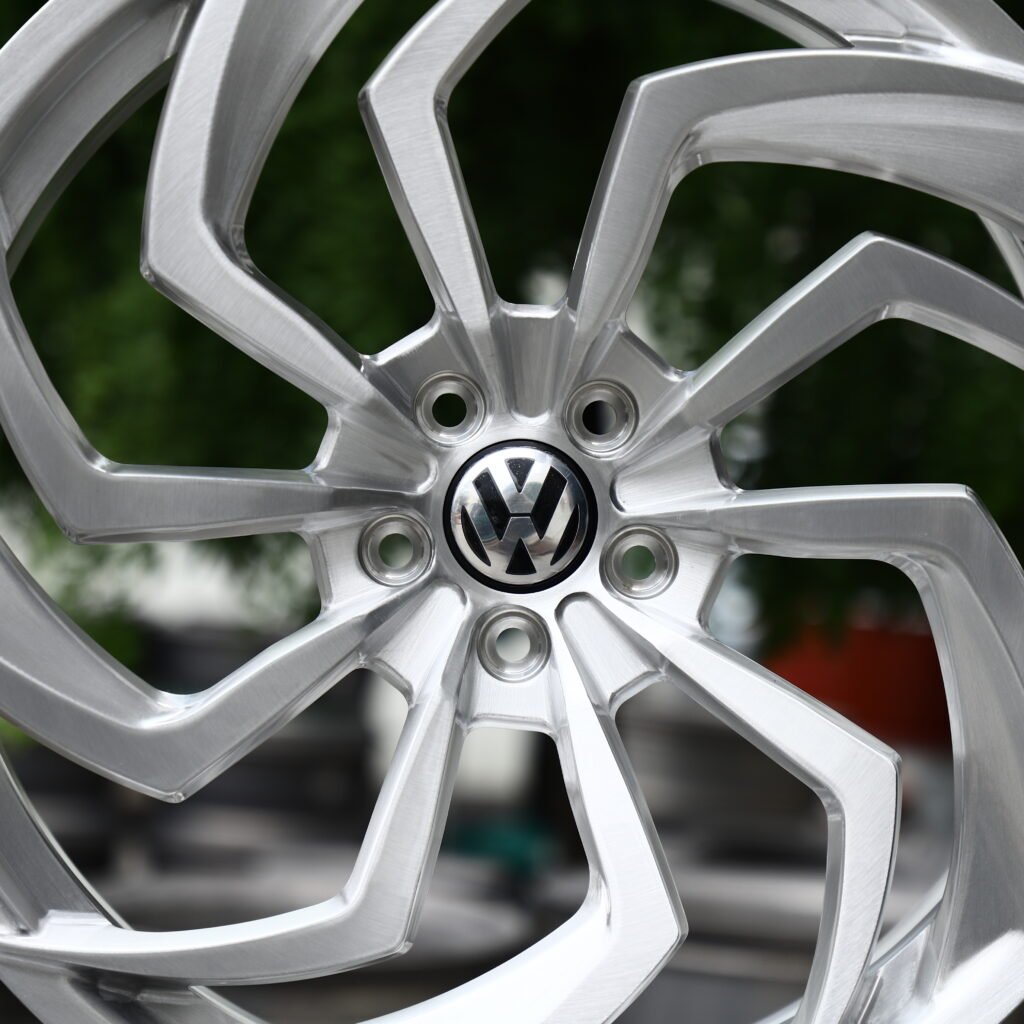 VW Brushed Silver 5-Spoke Forged Wheels – Volkswagen Golf GTI Edition 50 Fitment (19-20in, 5x112) view 4