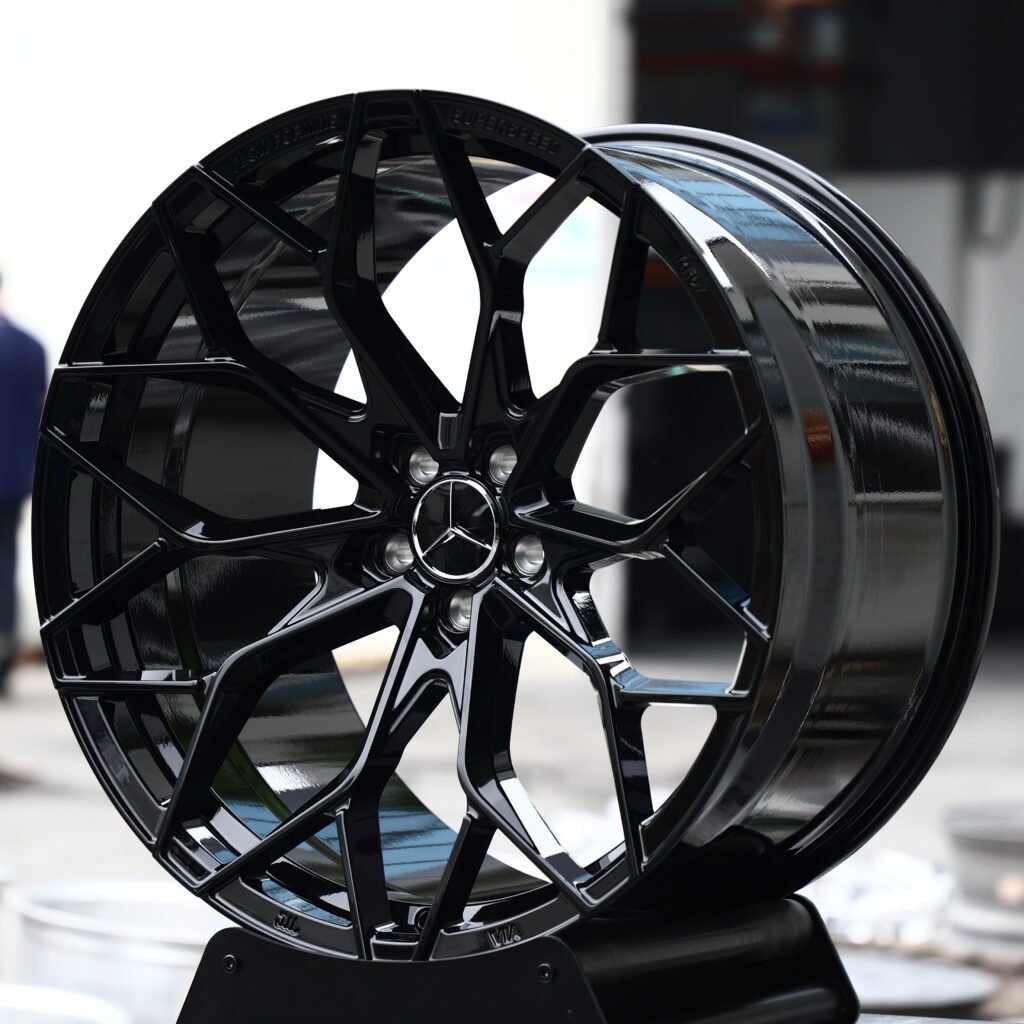 Gloss Black 10-Spoke Y-Design Forged Wheels – Mercedes-Benz S-Class Maybach Fitment (19-22in, 5x112) view 2