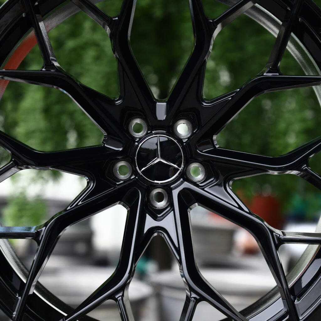 Gloss Black 10-Spoke Y-Design Forged Wheels – Mercedes-Benz S-Class Maybach Fitment (19-22in, 5x112) view 4