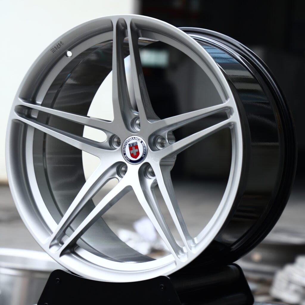 HRE P107 Brushed Silver 5-Spoke Forged Wheels – Mercedes-Benz S-Class Maybach Fitment (19-22in, 5x112) view 2