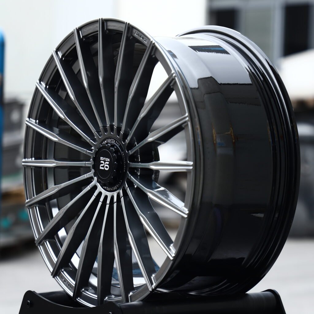 EDITION 26 Metallic Gunmetal 20-Spoke Forged Wheels – BMW i7 Fitment (20-22in, 5x112) view 3