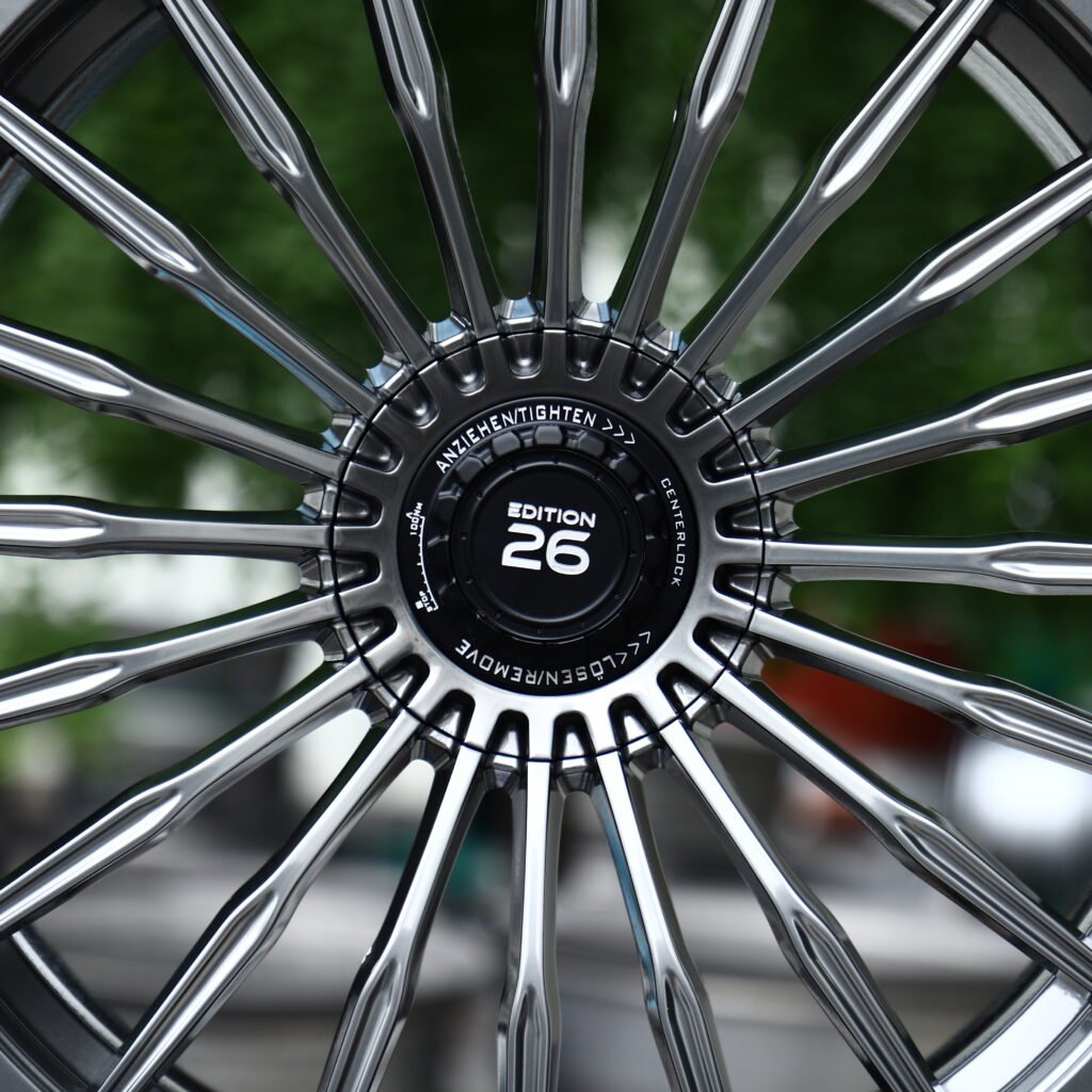 EDITION 26 Metallic Gunmetal 20-Spoke Forged Wheels – BMW i7 Fitment (20-22in, 5x112) view 4