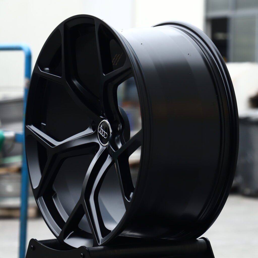 Audi RS Matte Black 5-Spoke Y-Design Forged Wheels – Audi A8 L 60 TFSI e Fitment (19-22in, 5x112) view 3