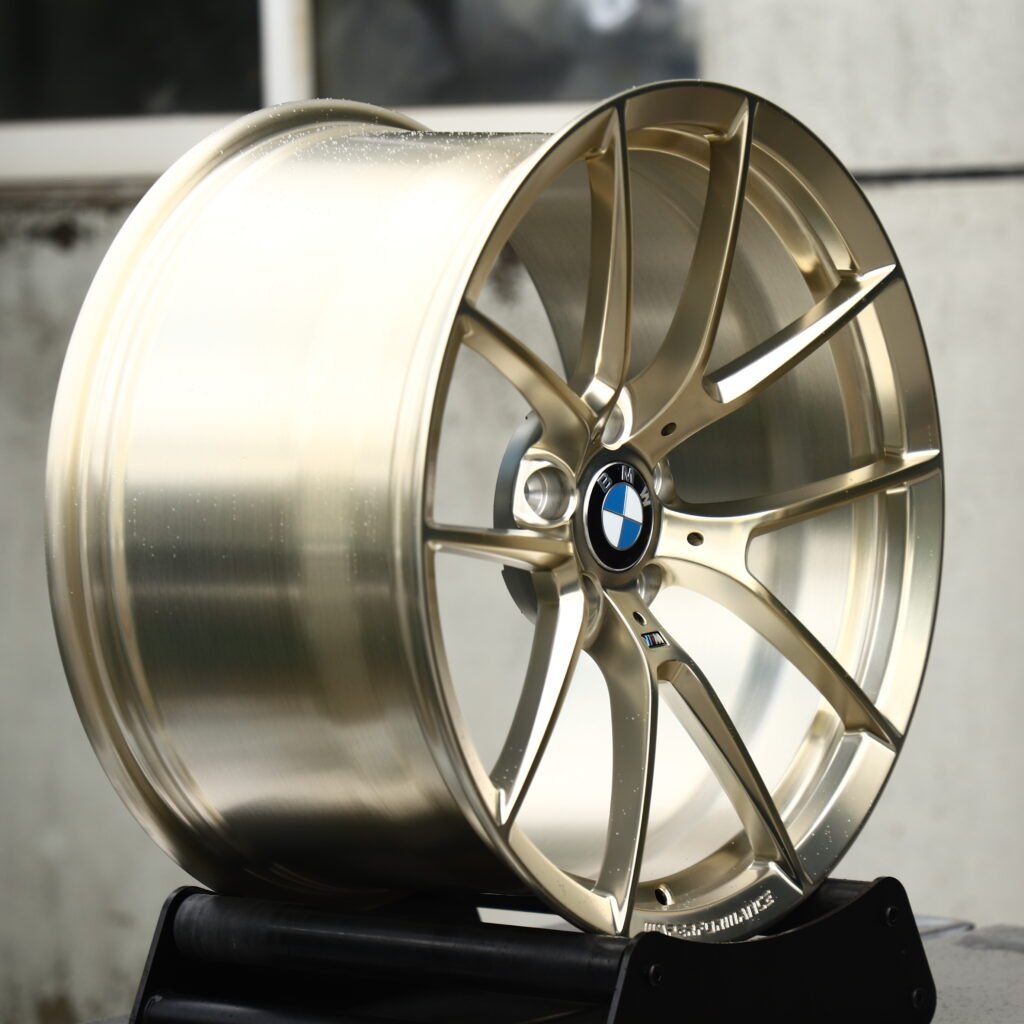 BMW Style 763M Frozen Gold Polish 5-Spoke Y-Design Forged Wheels – BMW M340i xDrive Sedan Fitment (19-20in, 5x112) view 3