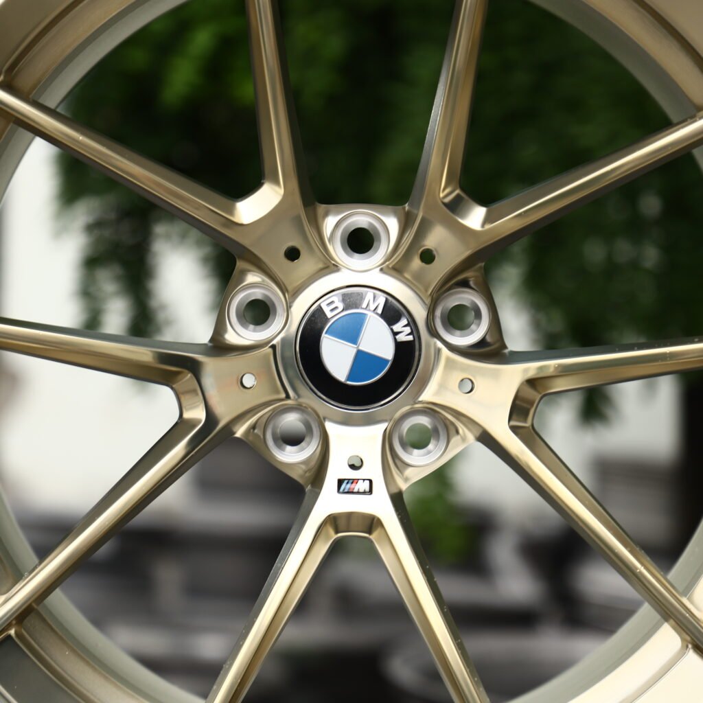 BMW Style 763M Frozen Gold Polish 5-Spoke Y-Design Forged Wheels – BMW M340i xDrive Sedan Fitment (19-20in, 5x112) view 4
