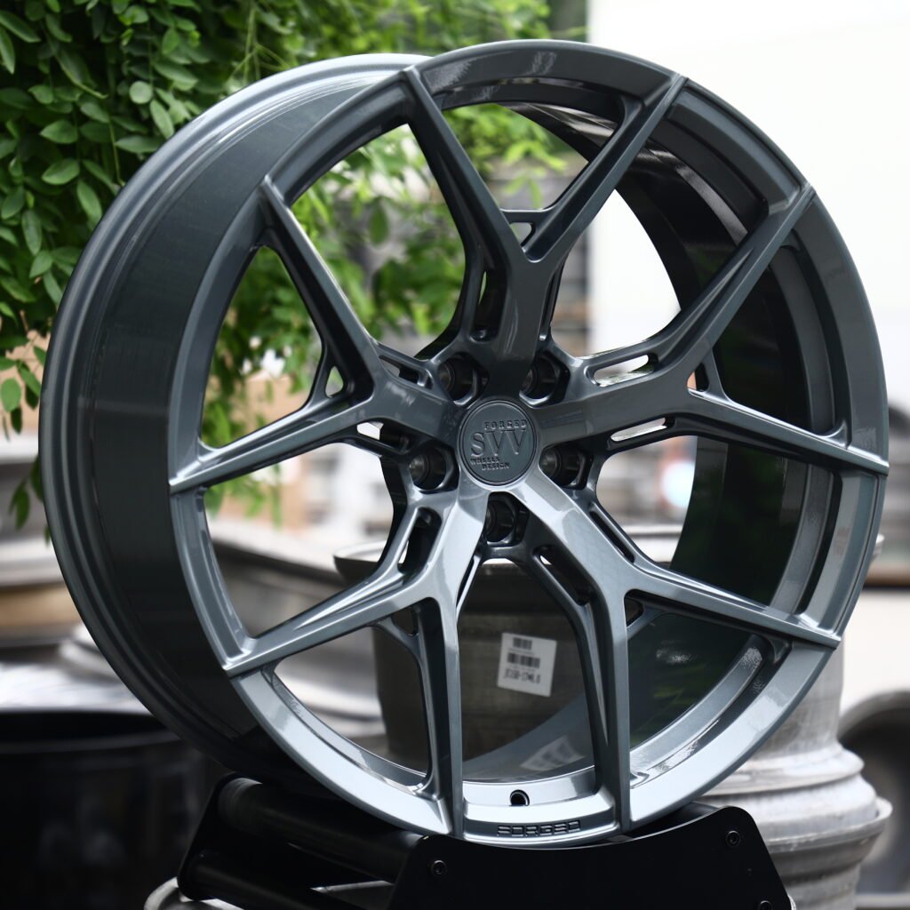 SVV Matte Gunmetal 5-Spoke Y-Design Forged Wheels – BMW M3 CS Handschalter Fitment (19-21in, 5x112) – Design 2 view 2