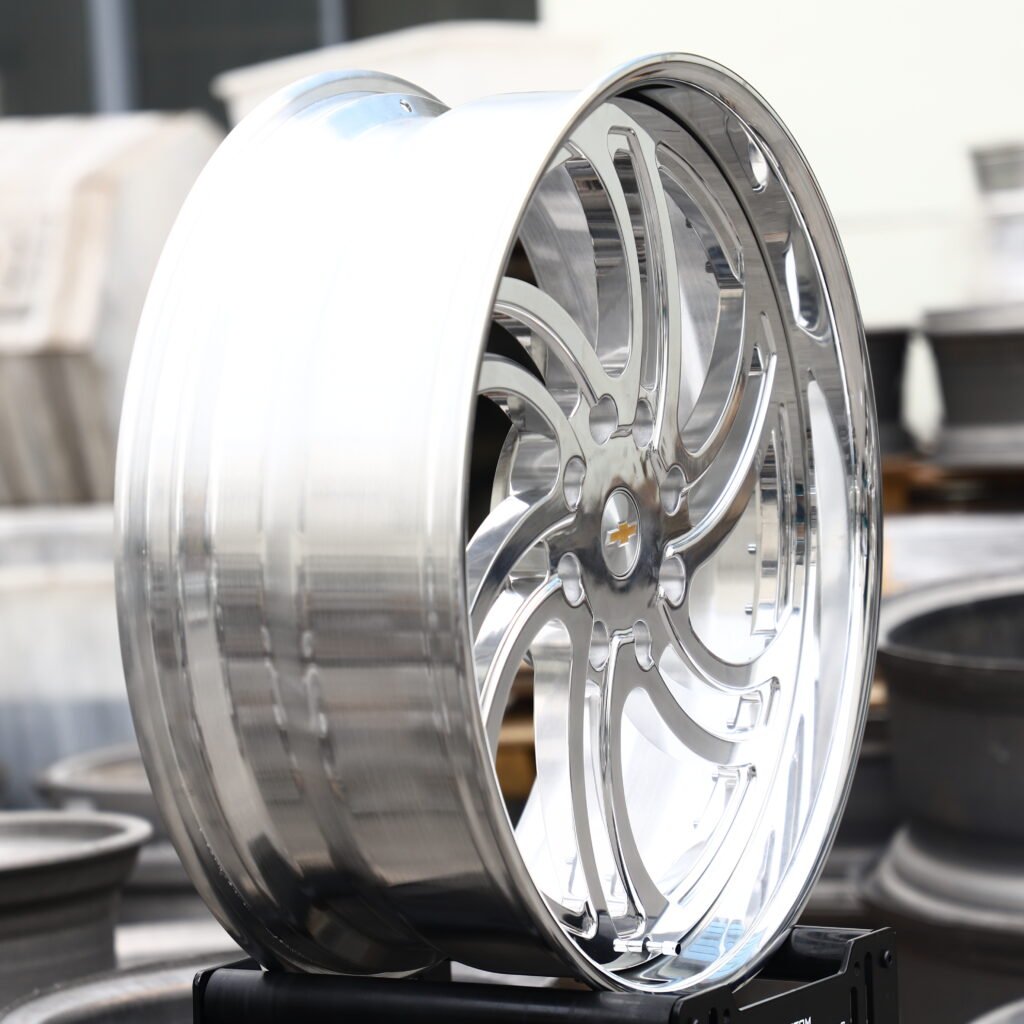 CX Custom Forged Polished Swirl Wheels – Chevrolet Silverado 2500HD Fitment (20-22in, 8×165.1) Deep Dish forged wheel