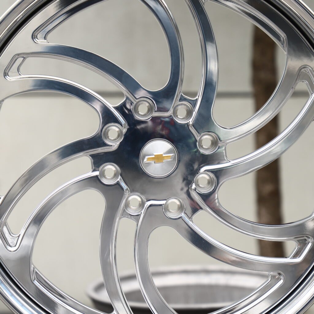CX Custom Forged Polished Swirl Wheels – Chevrolet Silverado 2500HD Fitment (20-22in, 8x165.1) view 3