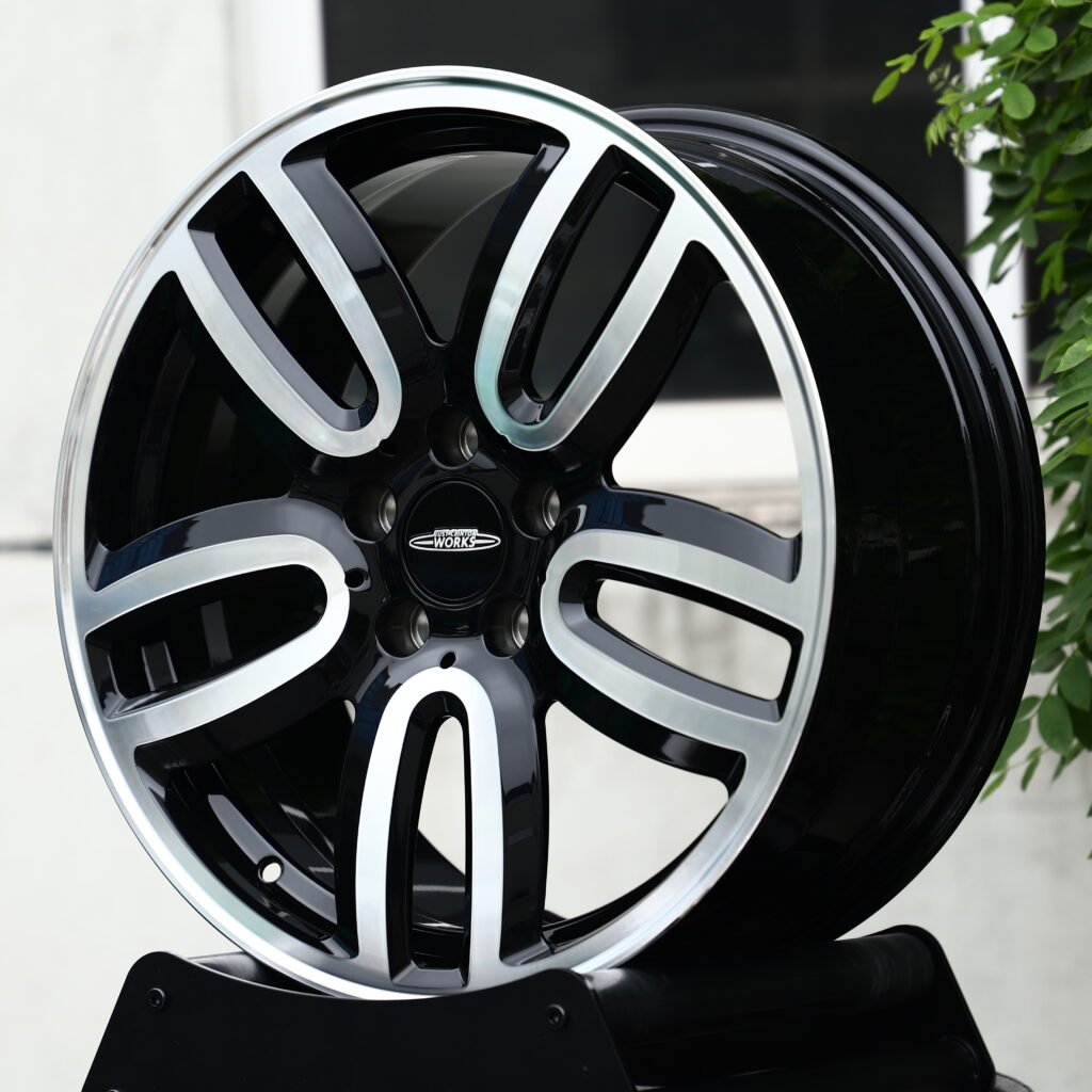 WELD RACING Machined Face 10-Spoke Y-Design Forged Wheels – Ford Mustang GTD Liquid Carbon Fitment (19-20in, 5x114.3) view 2