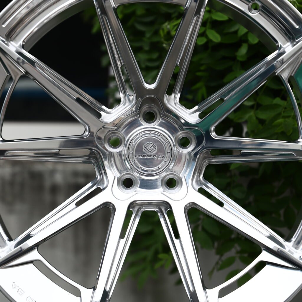 Machined Polished 10-Spoke Forged Wheels – Mercedes-Benz S-Class Maybach Fitment (19-22in, 5x112) view 4