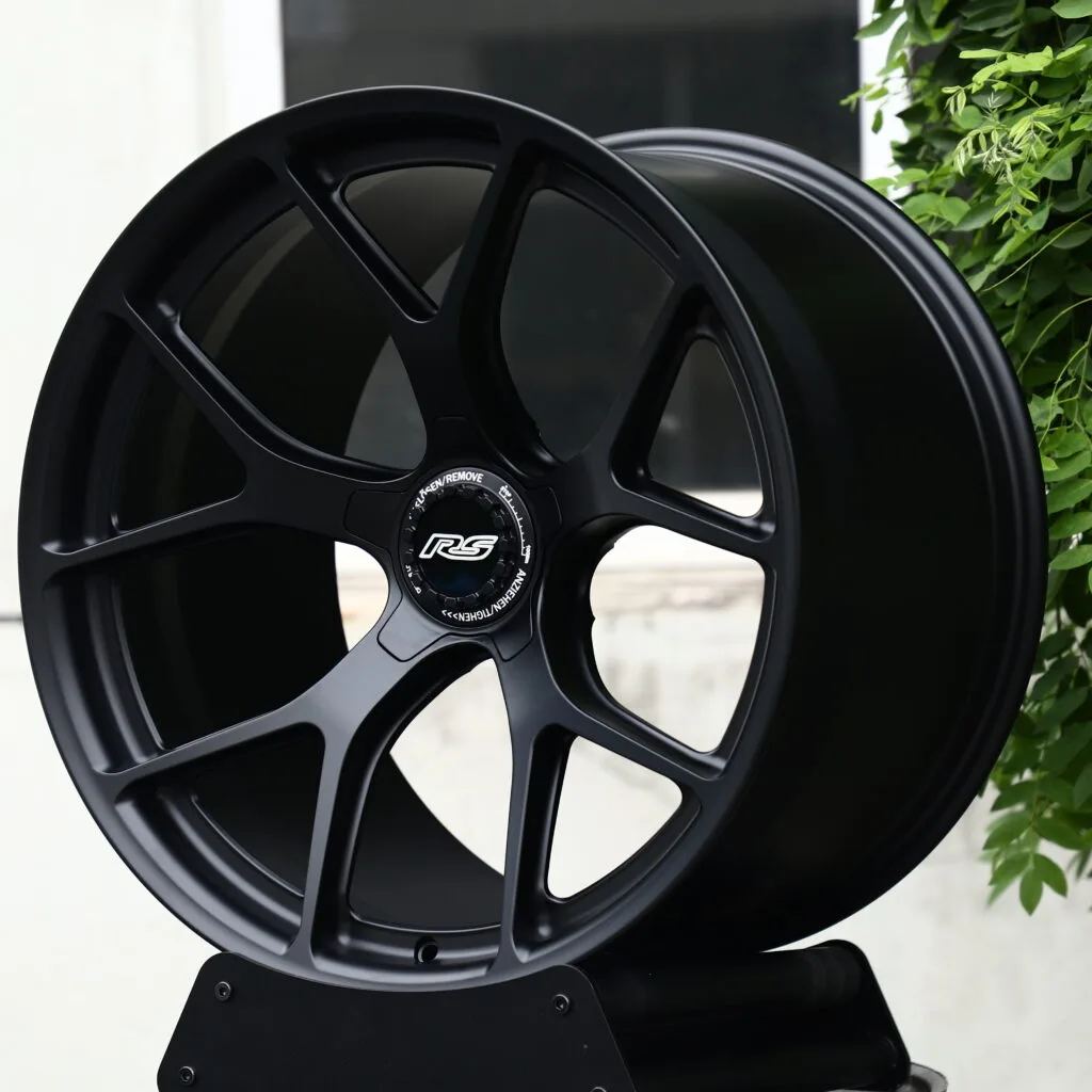 RS Matte Black 5-Spoke Y-Design Forged Wheels – Honda NSX Tribute by Italdesign Fitment (18-21in, 5x120) view 2
