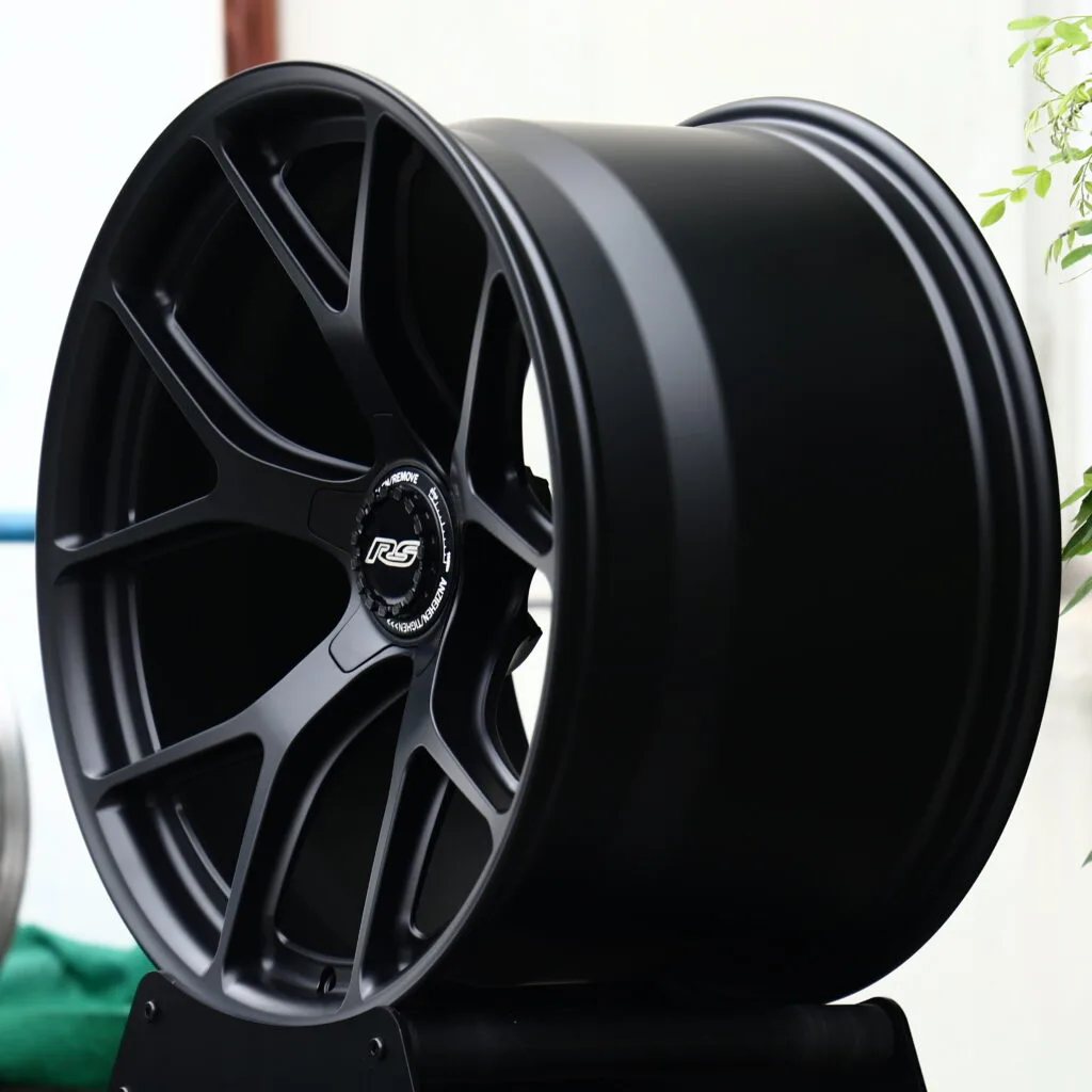 RS Matte Black 5-Spoke Y-Design Forged Wheels – Honda NSX Tribute by Italdesign Fitment (18-21in, 5x120) view 3