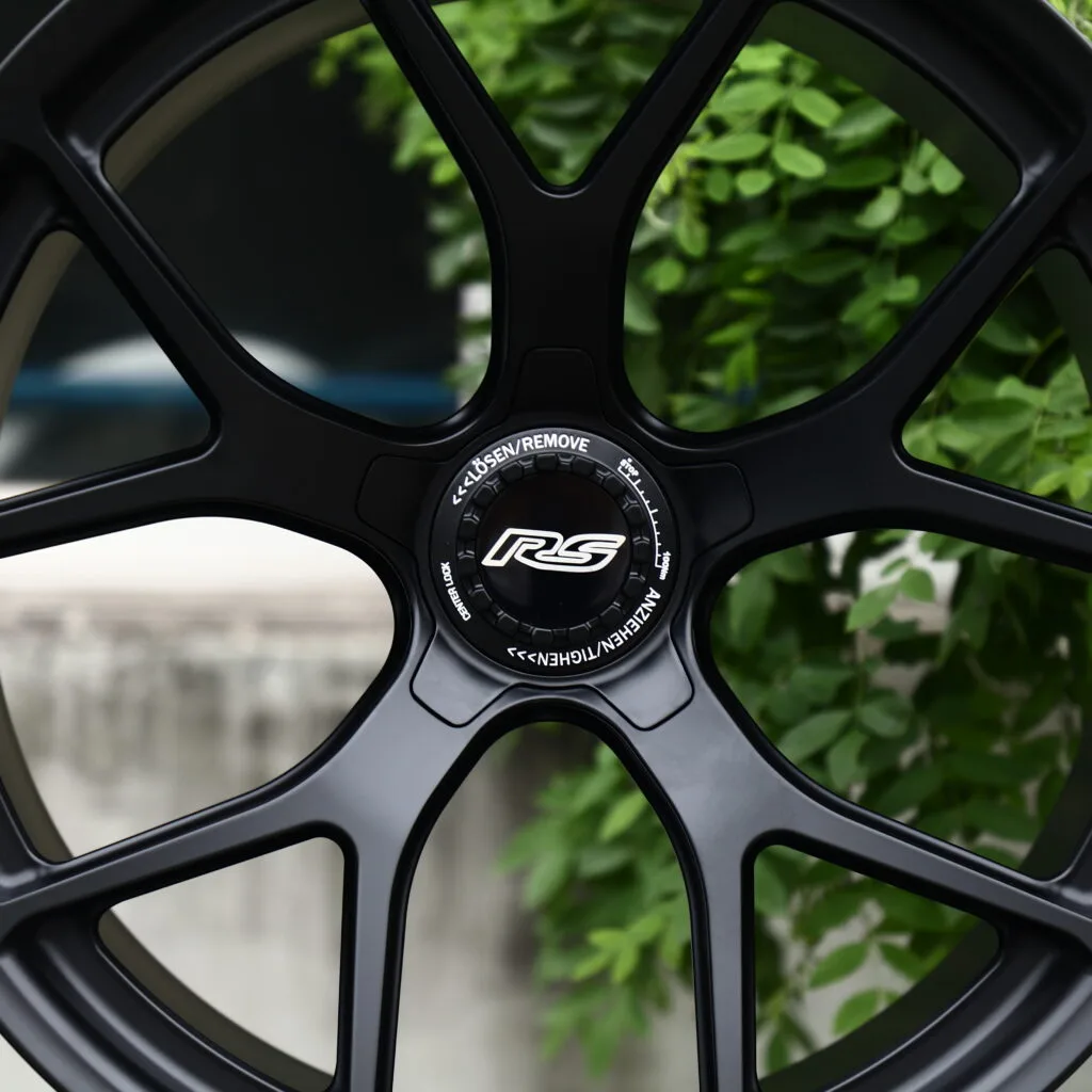 RS Matte Black 5-Spoke Y-Design Forged Wheels – Honda NSX Tribute by Italdesign Fitment (18-21in, 5x120) view 4